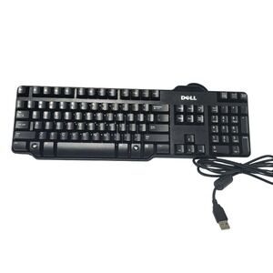 Dell USB Wired Keyboard L100 Black Full Size 104 Keys for Desktop PC "Tested"